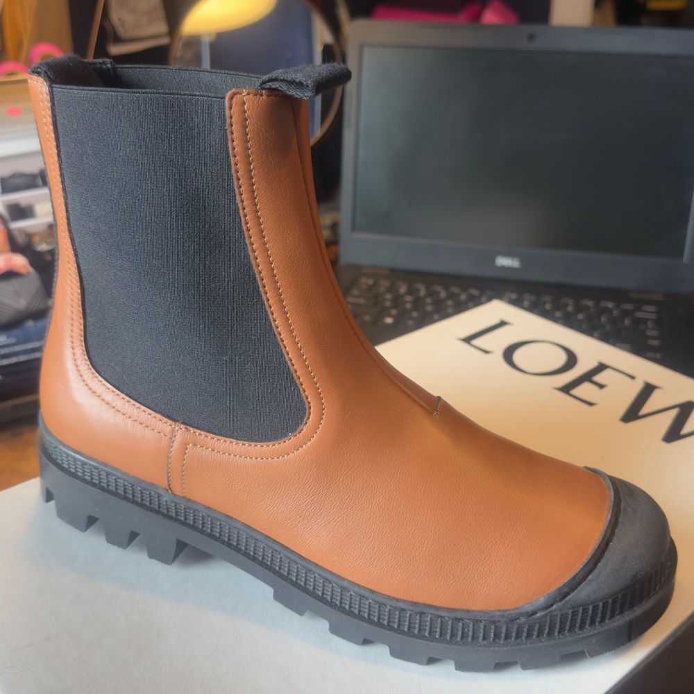 Loewe Brown and Black Men's Boots New In Box size 41